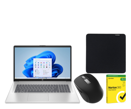 Laptop HP 17 Core 7-150U/16GB/512/Win11 Zestaw